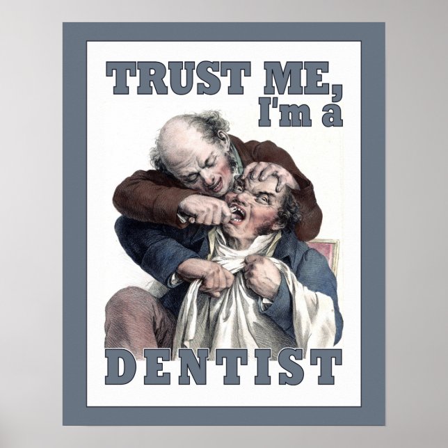 POSTER de humor DENTIST (Frente)