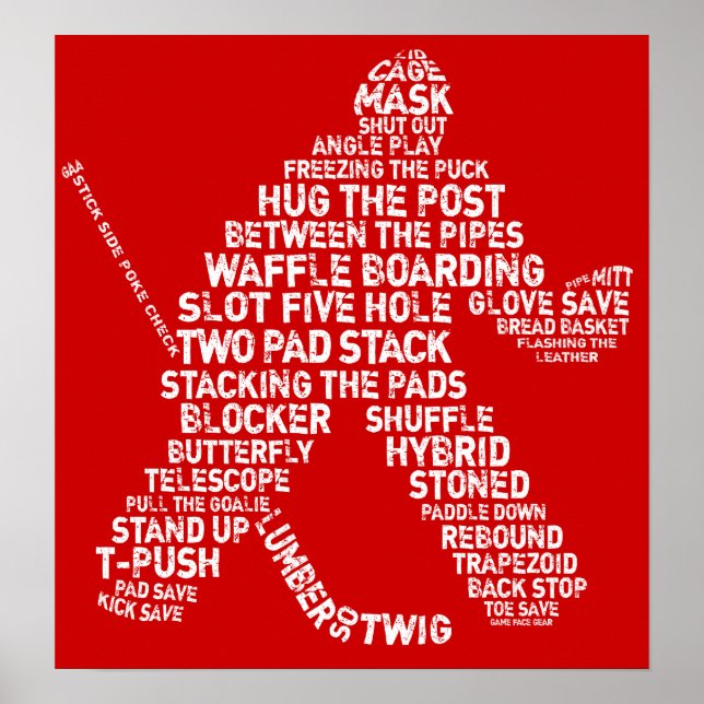 Poster de Ice Hockey Goalie (Frente)