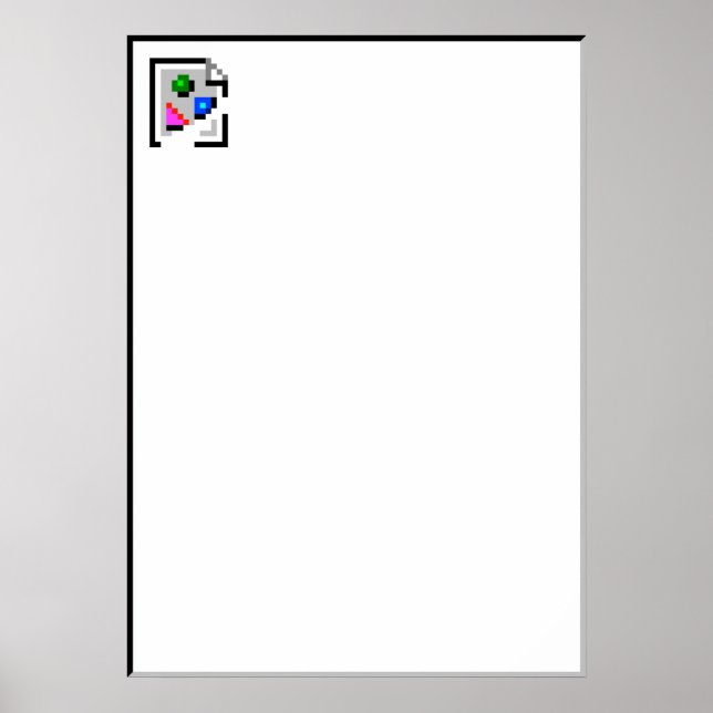 Poster de Ícone de Imagem Quebrada (Frente)