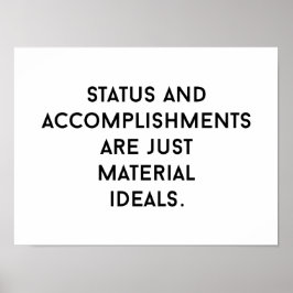 Poster de Ideais de Material