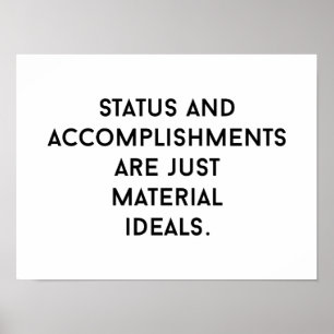 Poster de Ideais de Material