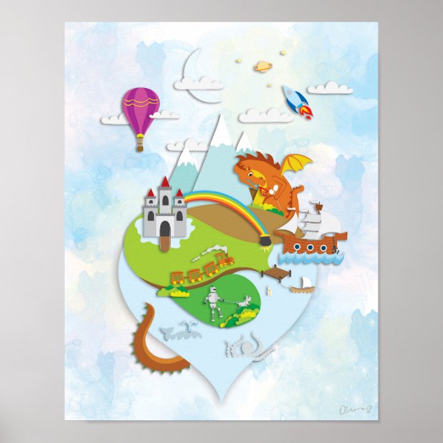 Poster de Ilha de Aventura Mágica (sem texto) (Frente)