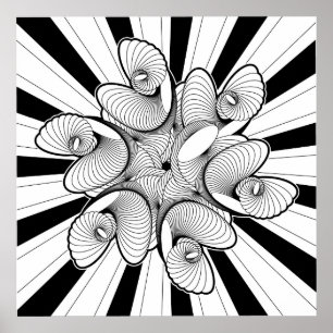 Poster de ilusões óticas (de US$ 11,95)