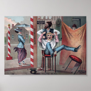 Poster de Ilustração de Compro de Barber Comical V