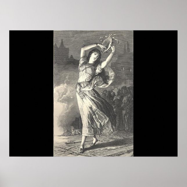 Poster de Ilustração Esmeralda (Frente)