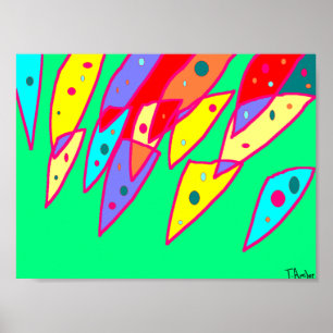 Poster de imagem brilhante divertida