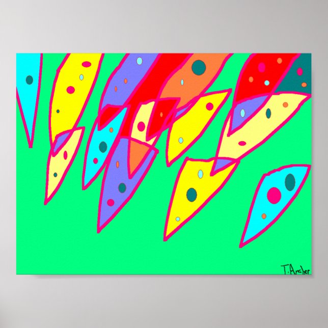 Poster de imagem brilhante divertida (Frente)