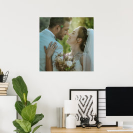 Poster de Imagem de Casamento de Casal Decoração d