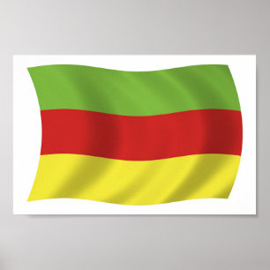 Pôster de Impressão da Bandeira do Povo Bodos