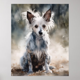 Poster de Impressão de Arte Canina Pecada Chinesa
