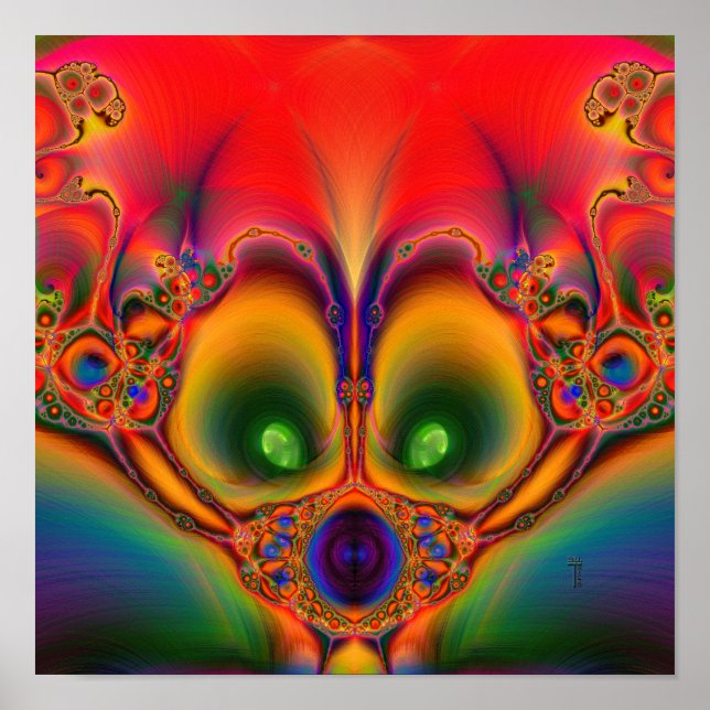 Poster de Impressão de Arte com Muzzled (12" x 12" (Frente)