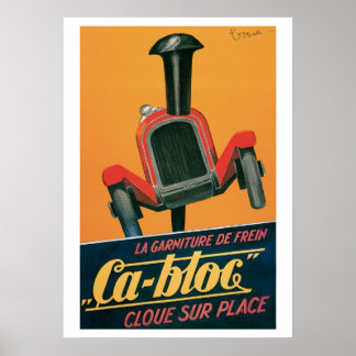 Poster de Impressão de Arte com Vintage em Ca-Bloc