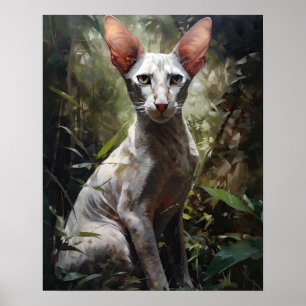 Poster de Impressão de Arte de Gato de Shorthair O