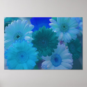 Poster de Impressão de de Muralha das Flores de M