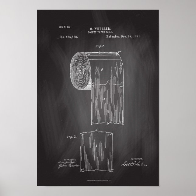 Poster de Impressão de quadro de papel para patent (Frente)