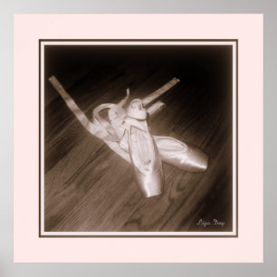 Póster De "impressão do painel de calçados dedo do pé