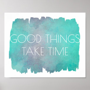 poster de inspiração coisas boas tomam aspas