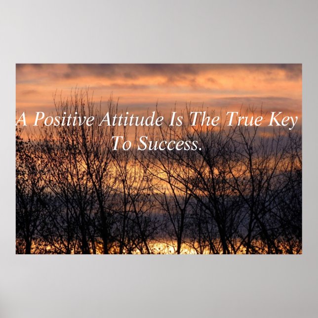 Poster de Inspiração de atitude positiva (Frente)