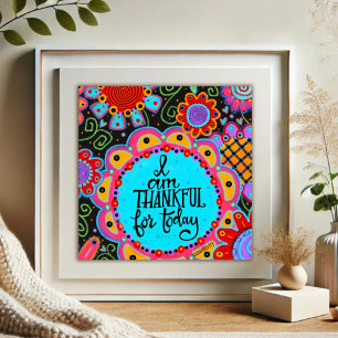 Poster de inspiração "Graças a Hoje"