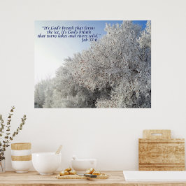 Poster de Inspiração na Paisagem de Inverno