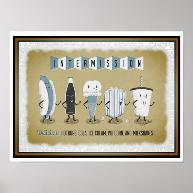 Poster de Instantâneo de Intermissão do Cinema (Frente)