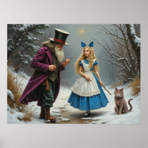 Poster de inverno Alice matte