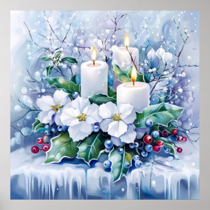 Poster de inverno azul