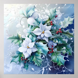 Poster de inverno azul