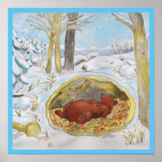 Poster de inverno do Urso