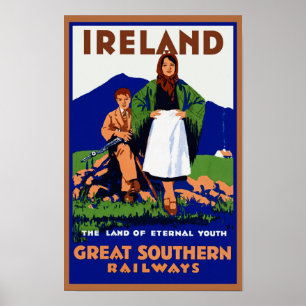 Poster ~ de Ireland a terra da juventude eterno
