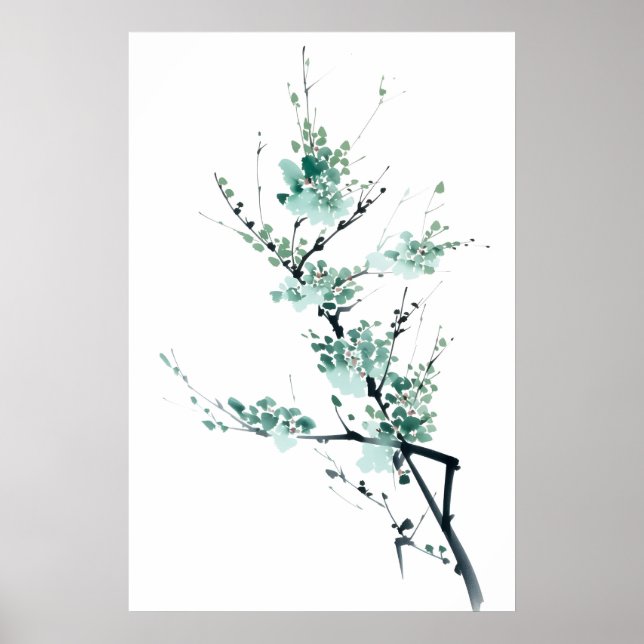 Poster de jardim dúbio minimalista japonês (Frente)