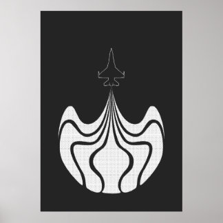 Poster de Jato - Preto e Branco