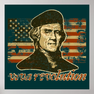 Poster de Jefferson da revolução de Viva