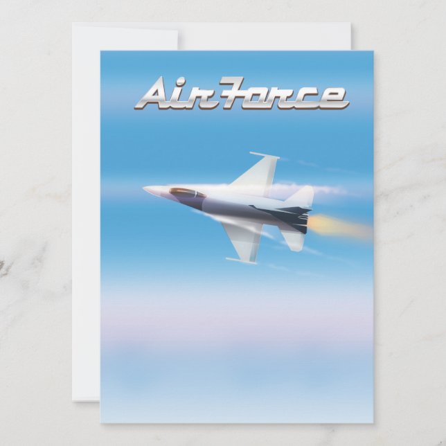 Poster de Jet da Força Aérea (Frente)
