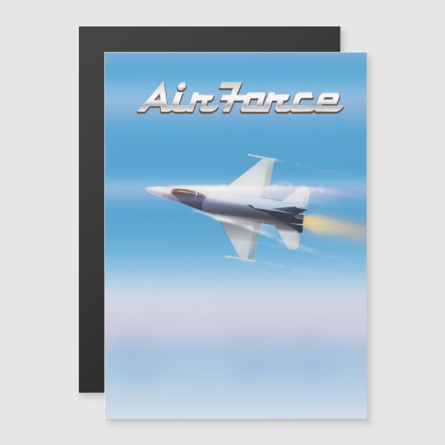 Poster de Jet da Força Aérea (Frente/Verso)