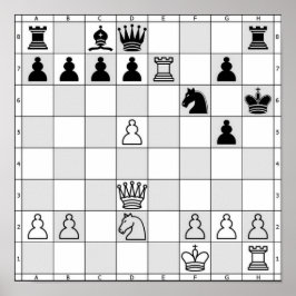 Poster de Jogo de Xadrez Três