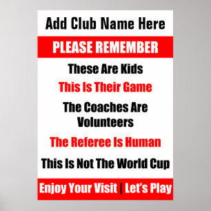 Poster de Jogo Personalizado do Rugby Kid