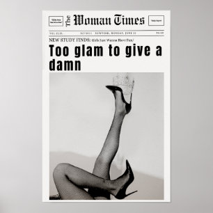 Poster de jornal, retrô Trendy Wall Art