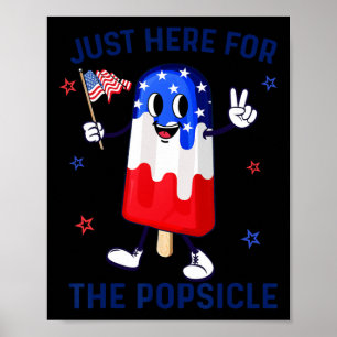 Poster De julho Popsicle Eua Flag Patriotic Boys