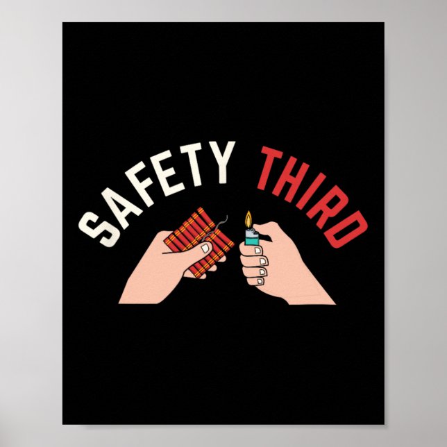 Poster De Julho, Segurança Patriótica para Fogos de Fogo  (Frente)