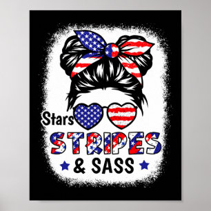 Poster De Julho Star Strips S Usa Bandeira Patriótica Kid