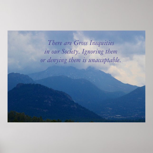 Poster de Justiça Social (Frente)