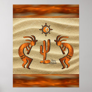 Poster de Kokopelli no sudoeste