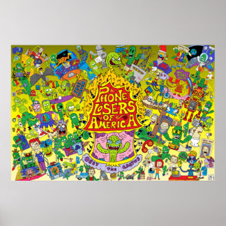 Poster de LA de Nik (fundo amarelo)