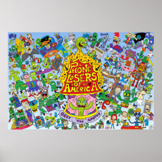 Poster de LA de Nik (fundo azul)