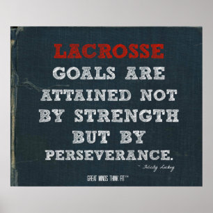 Poster de Lacrosse para Perseverança!