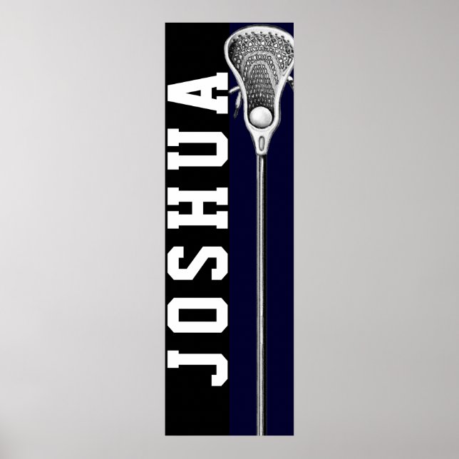 poster de lacrosse personalizado (Frente)