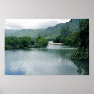 Poster de laguna azul