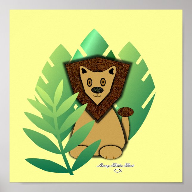 Poster de leão (Frente)