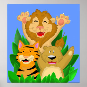 Poster de Leão Tigre e Urso